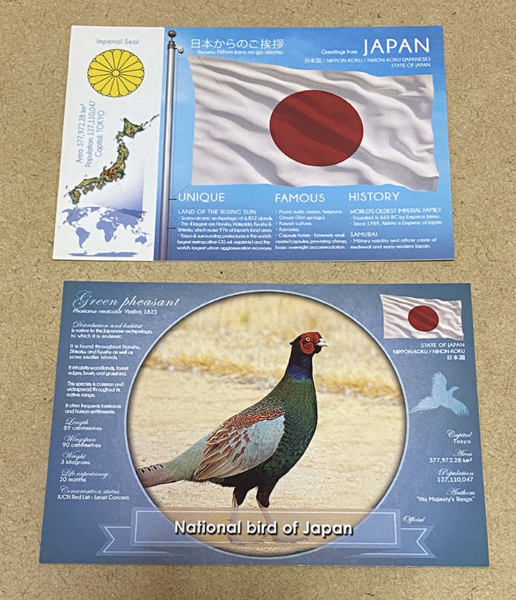 FOTW 日本　JAPAN　路線図 ポストカード