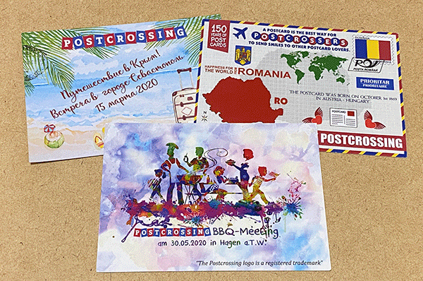 Postcrossing Japan meet-up cards